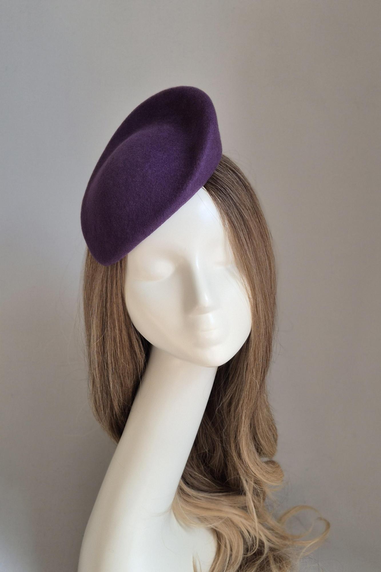 Вечерняя шляпка "Nataly". Цвет фиолетовый
