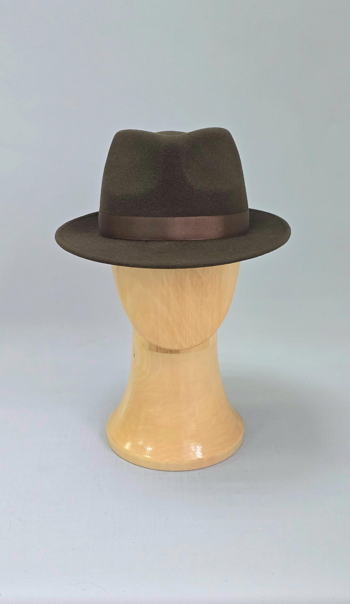 Шляпа федора мужская. Цвет табак