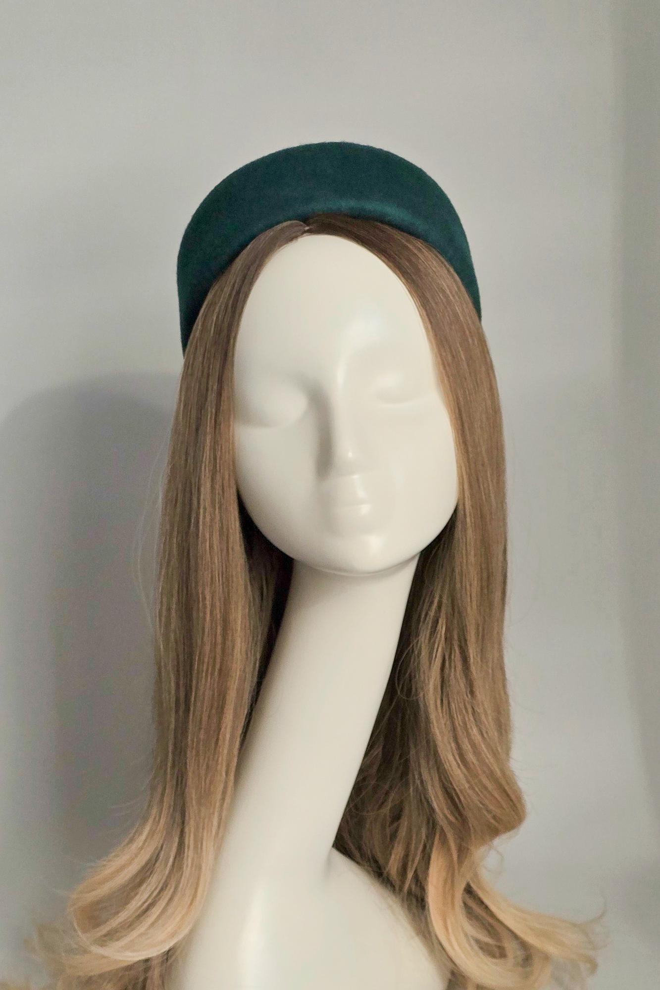 Шляпка Жаклин. Цвет изумруд