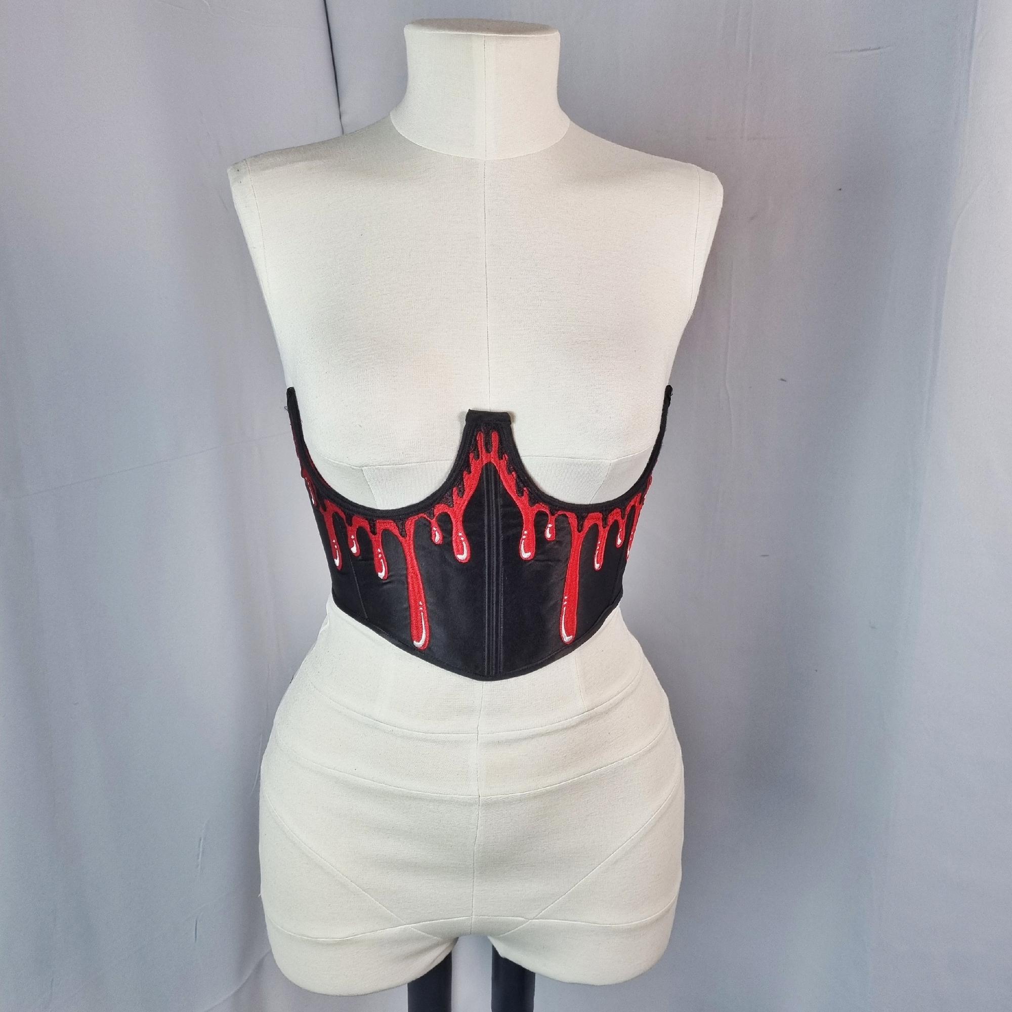 Готический подгрудный корсет "Lust"