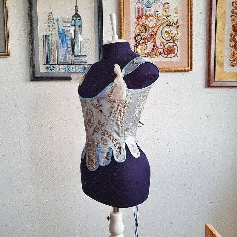 Корсет "Рококо" Голубой