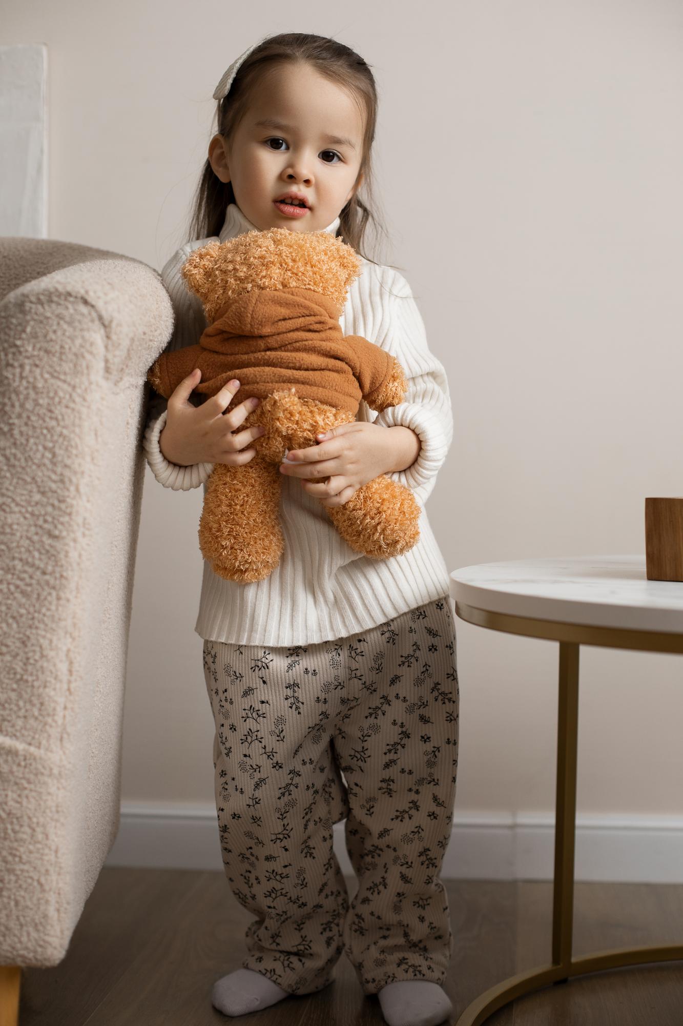 Брюки с цветочками