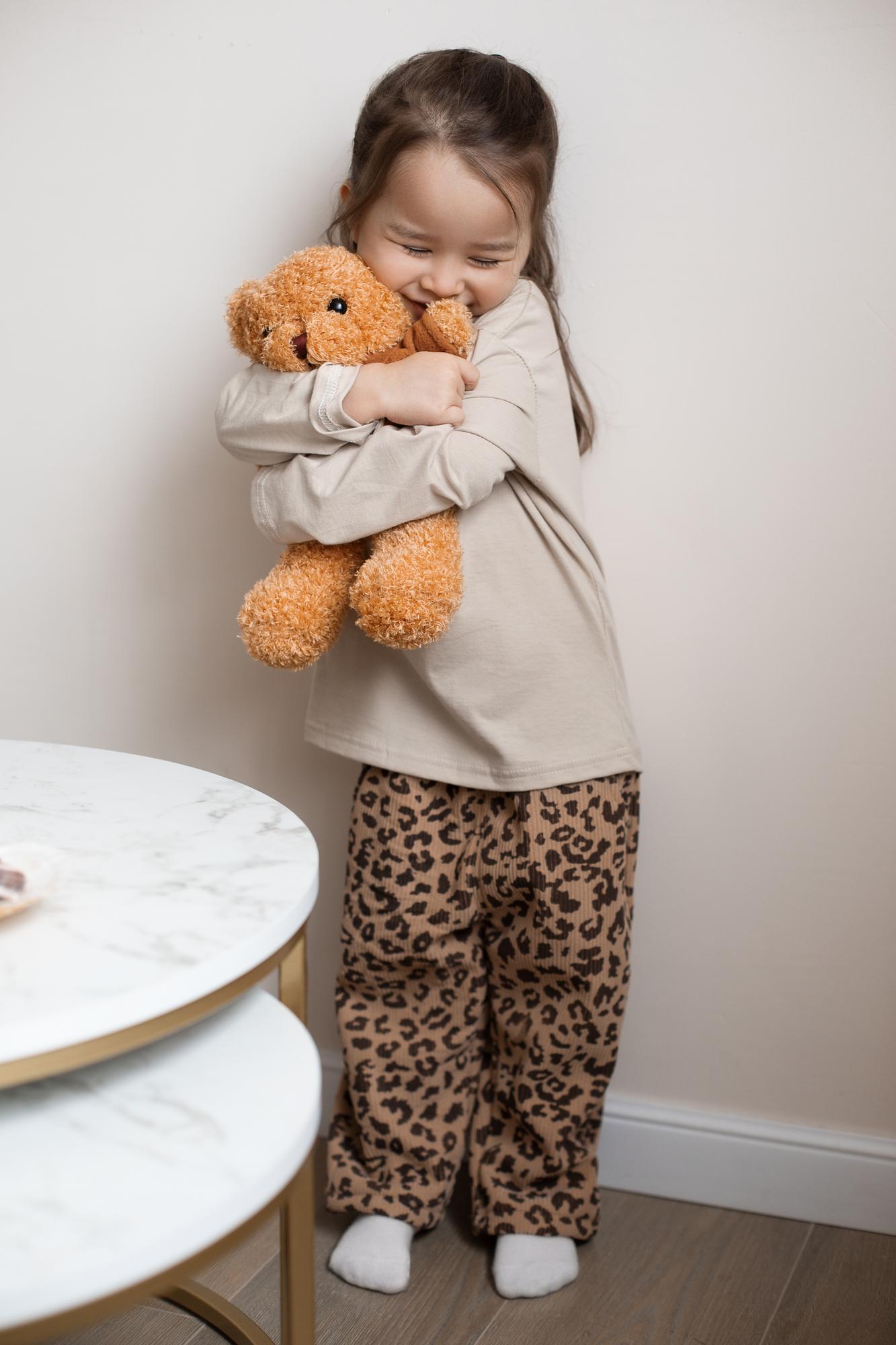 Брюки с леопардовым принтом