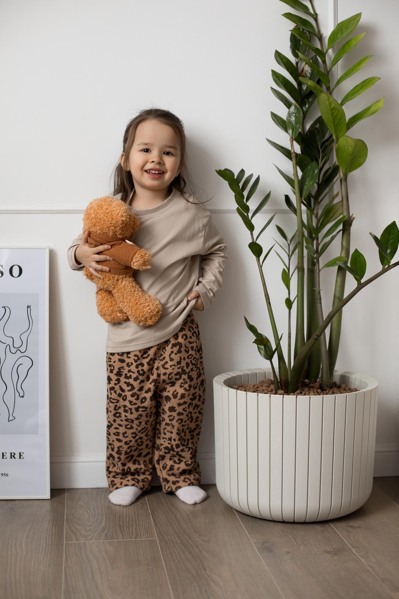 Брюки с леопардовым принтом