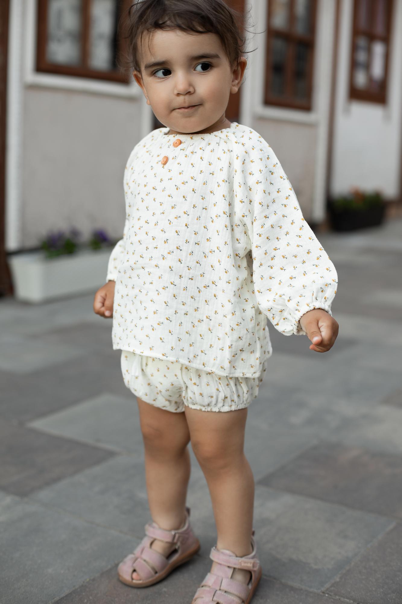 Муслиновый комплект в цветочек