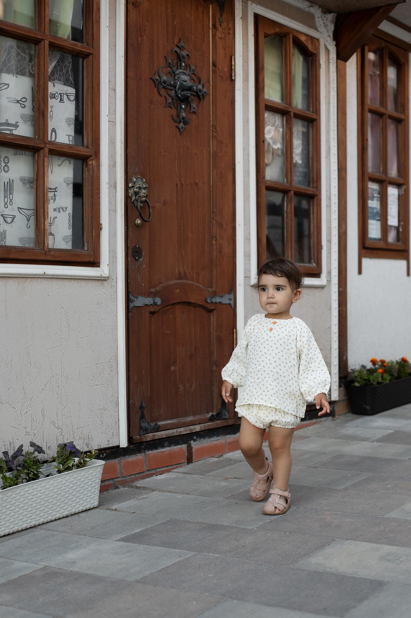 Муслиновый комплект в цветочек