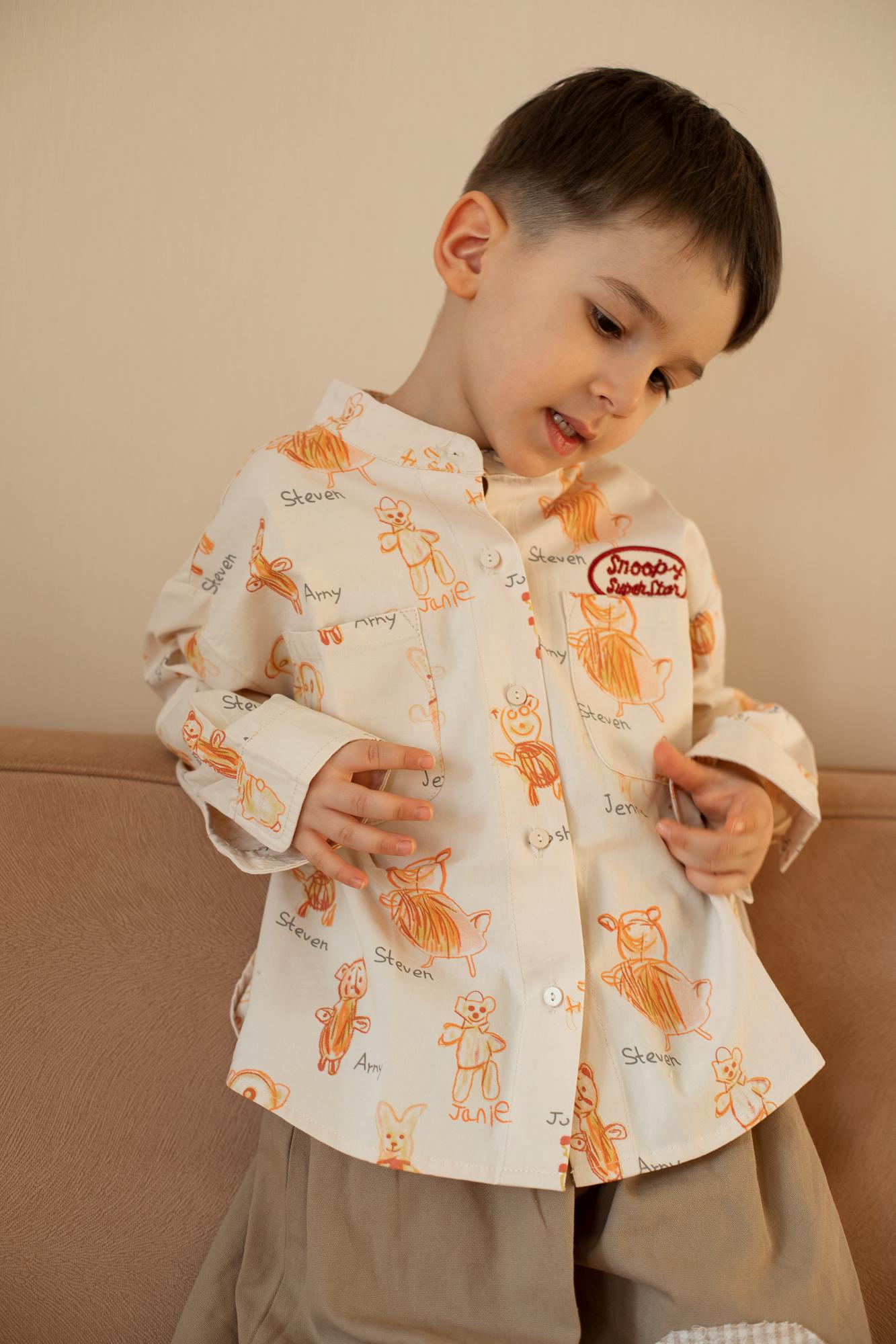 Рубашка с принтом