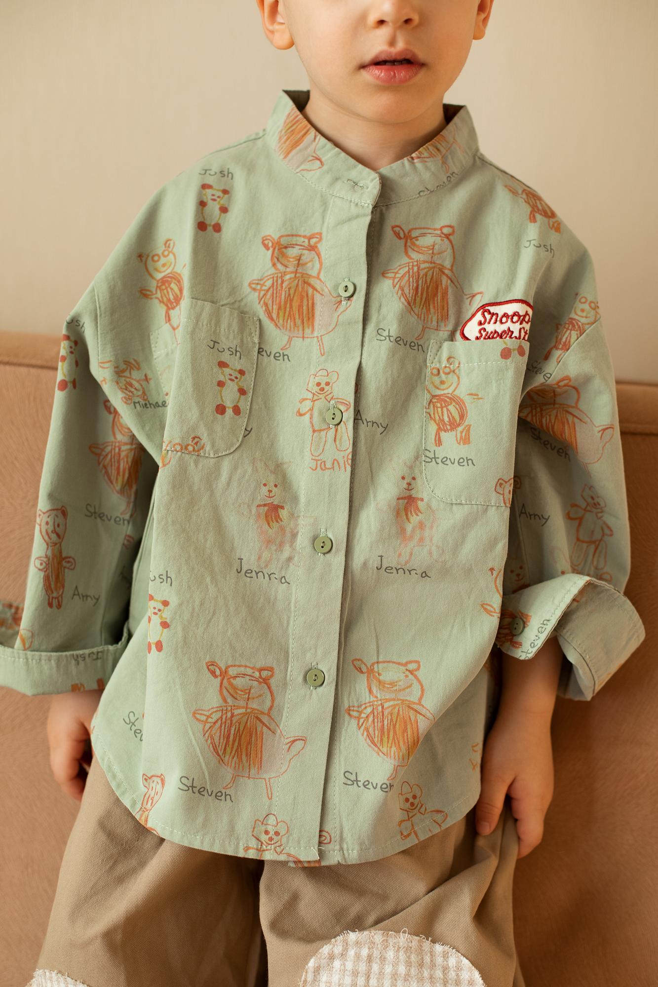 Рубашка с принтом