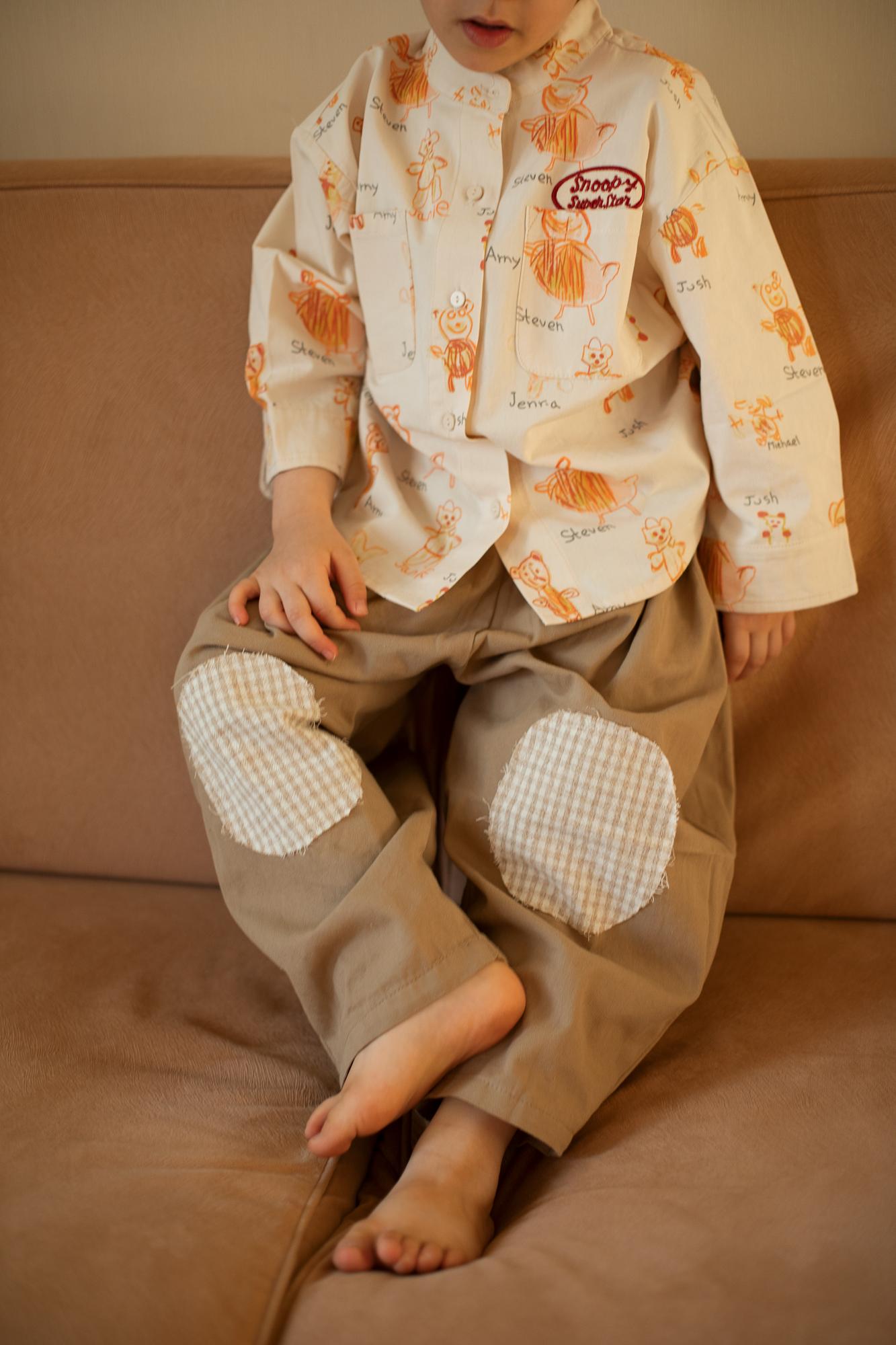 Брюки с заплатками