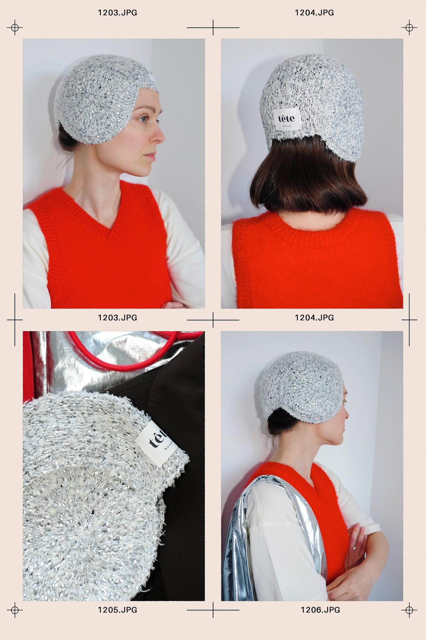 Swimming cap - silver foil