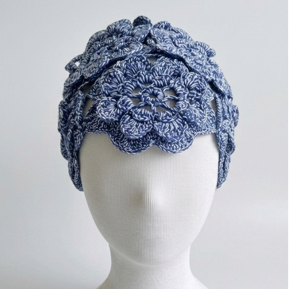 Flowers swimming hat