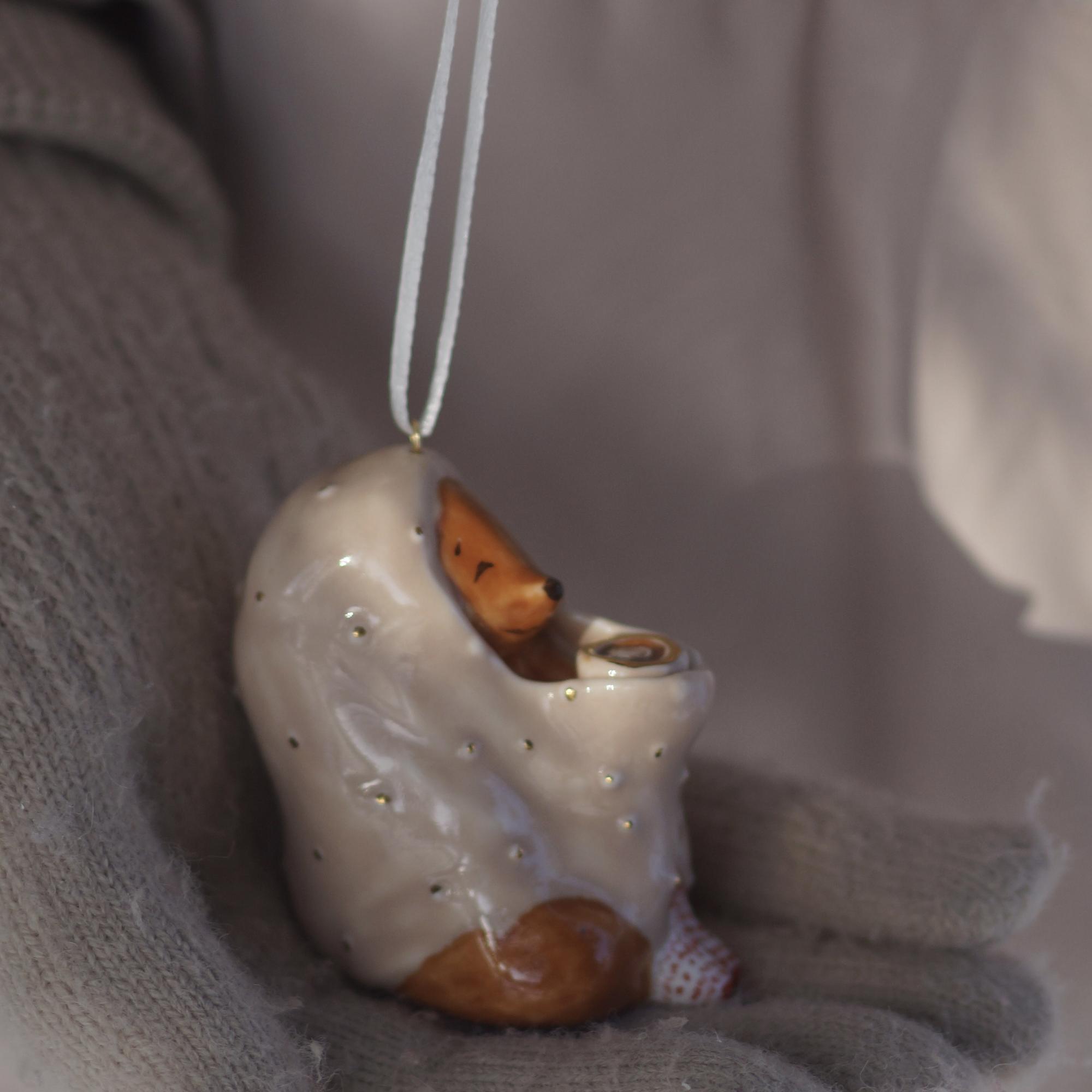 Лисёнок в пледе