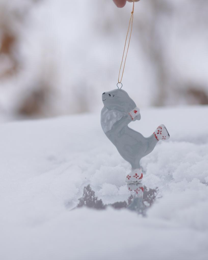 Зайченок на коньках