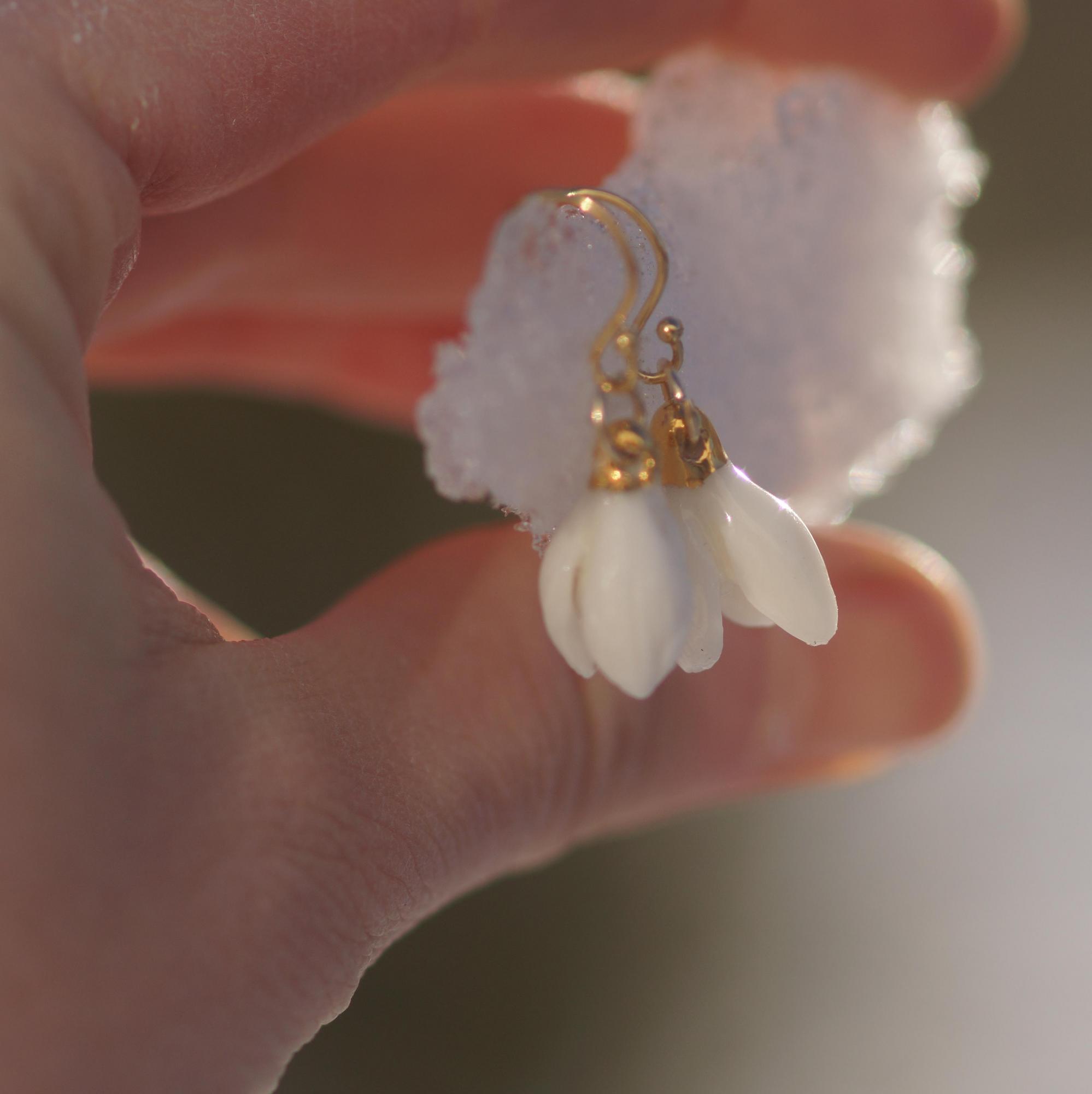 Серьги «Подснежники»
