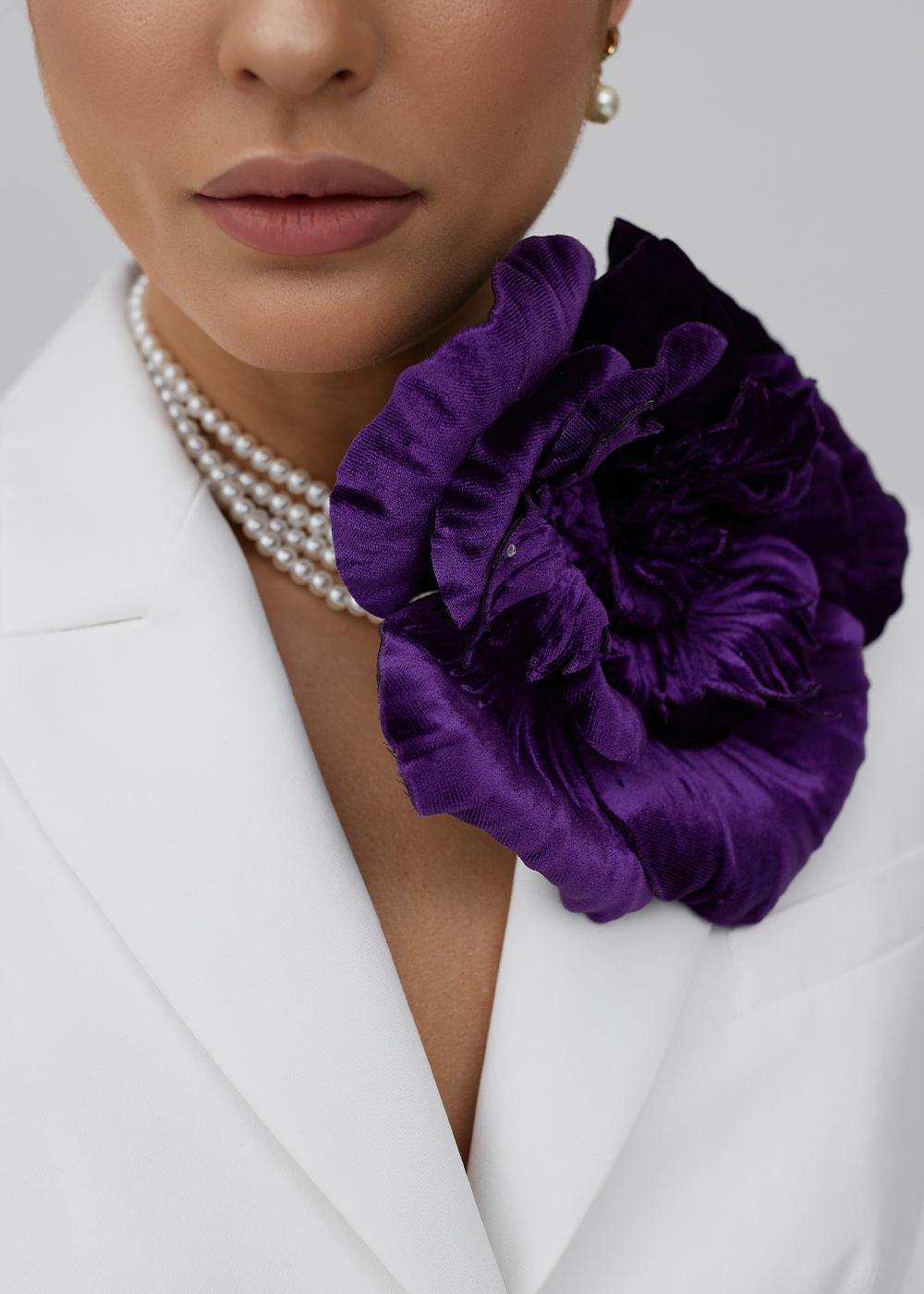 Flower of velvet amethyst 15cm