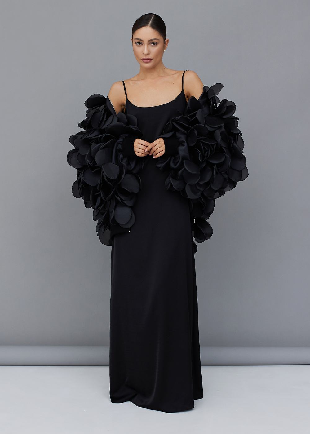 Bomber with petals black