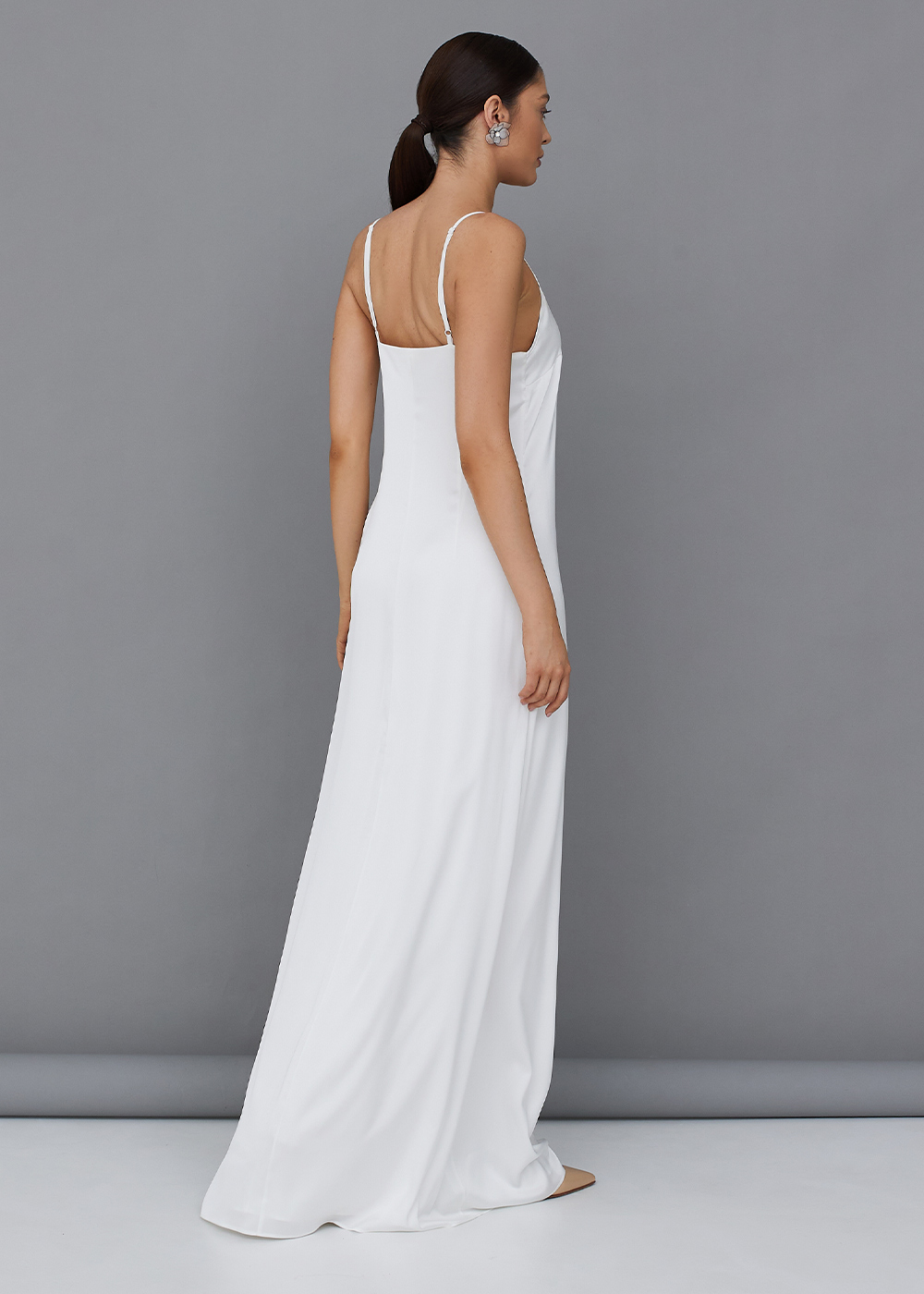 Combination dress milky