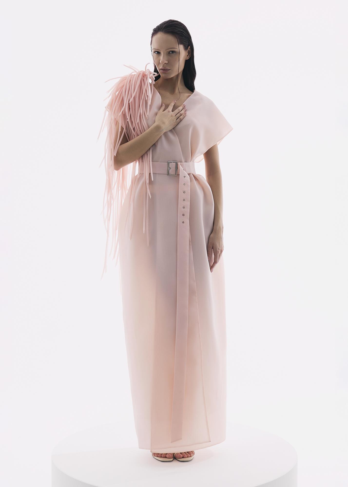 Vest maxi Reverie, pink