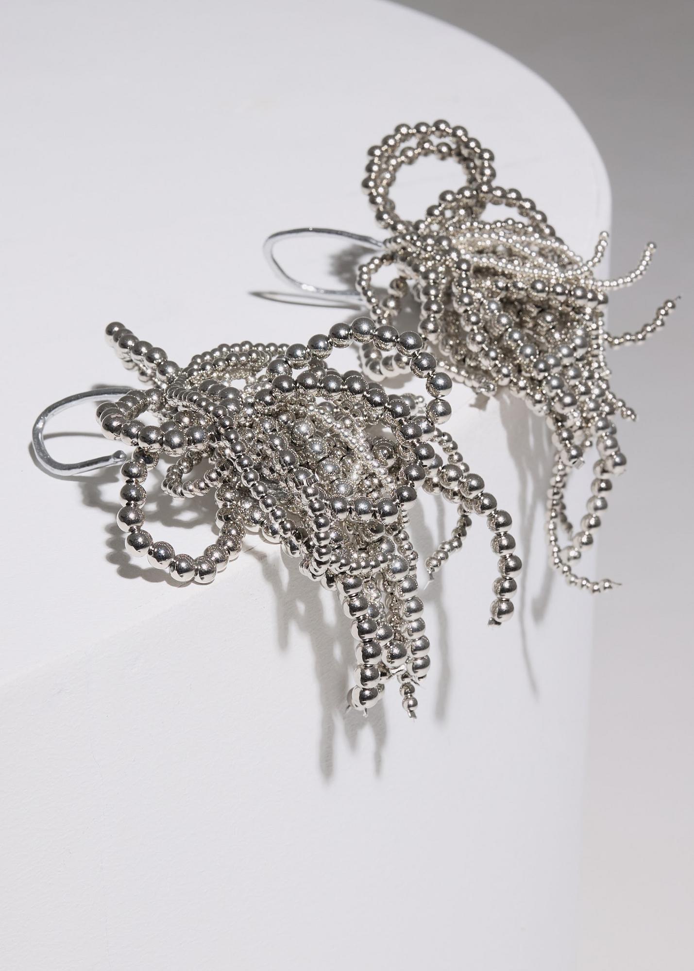 Cuffs Medusa pair, silver