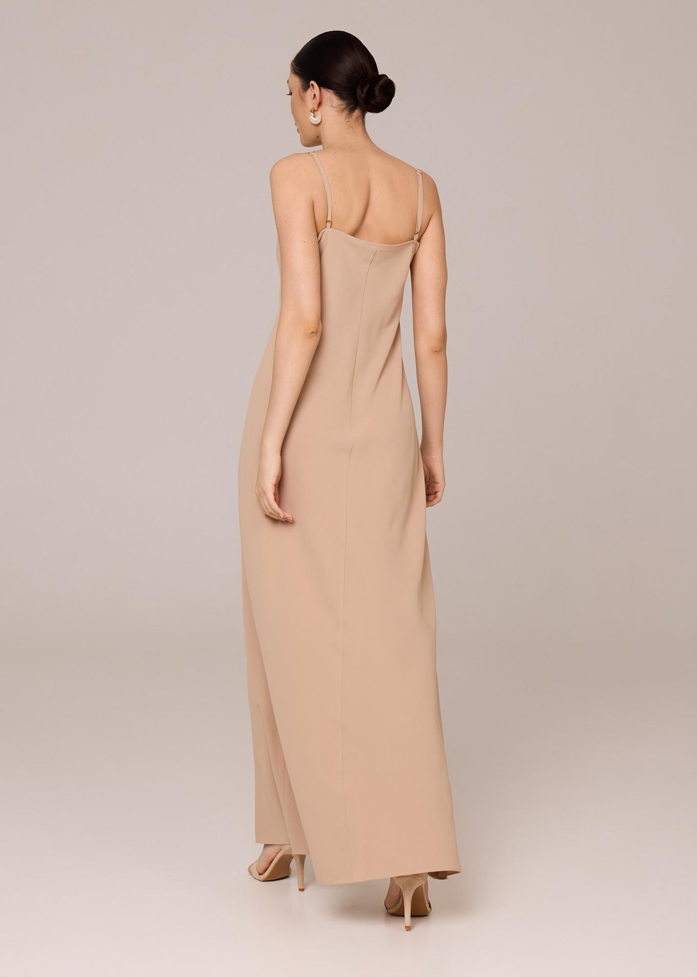 Combination dress, beige