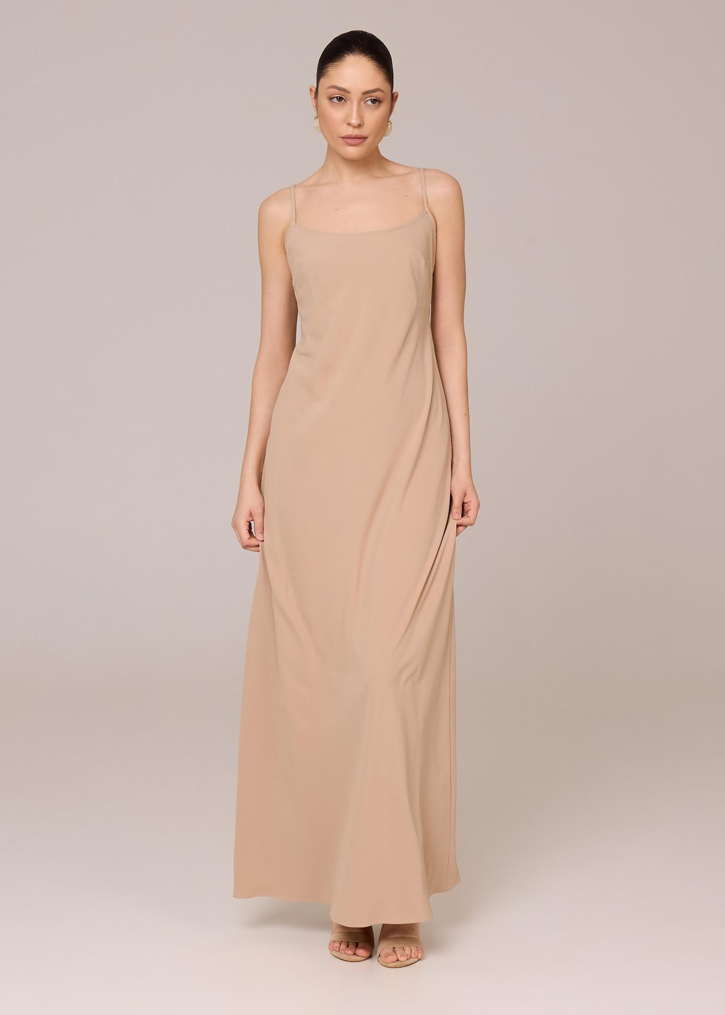 Combination dress, beige