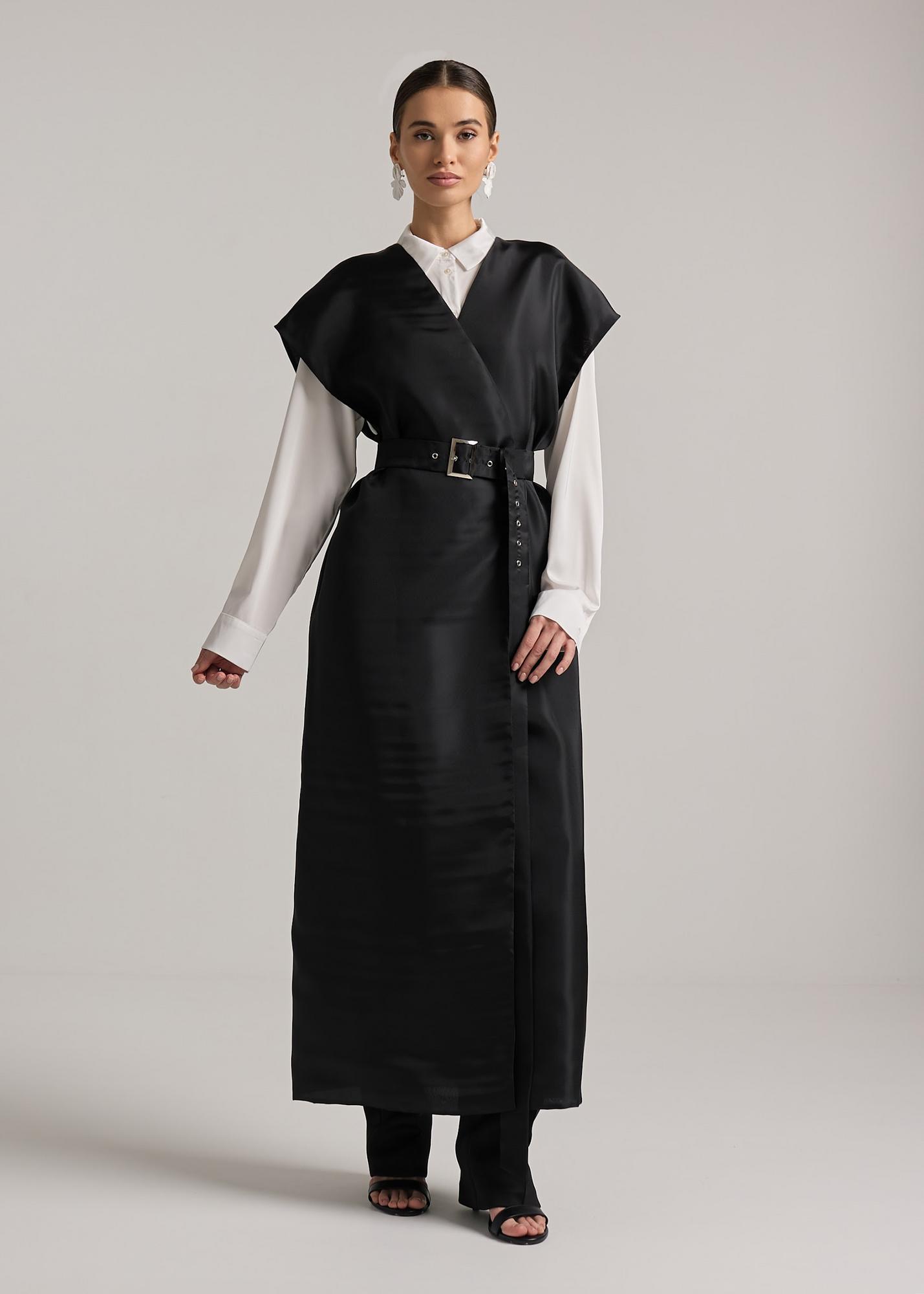 Vest maxi Reverie, black