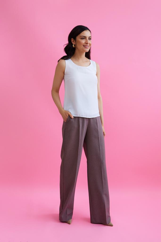 Брюки палаццо BEIGE