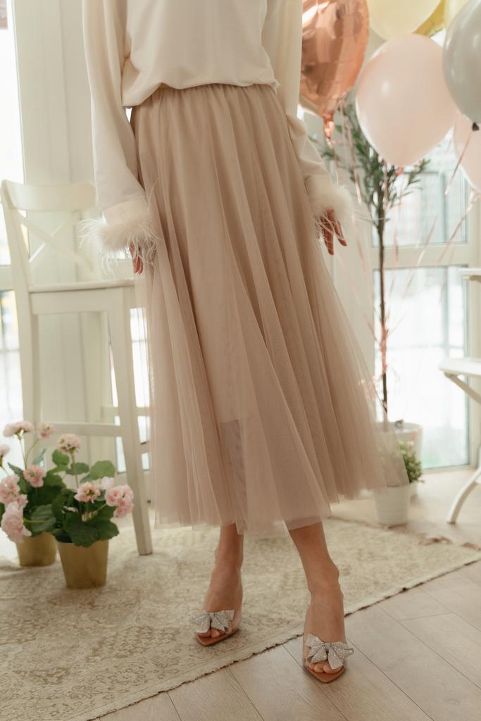 Юбка-зефирка // BEIGE