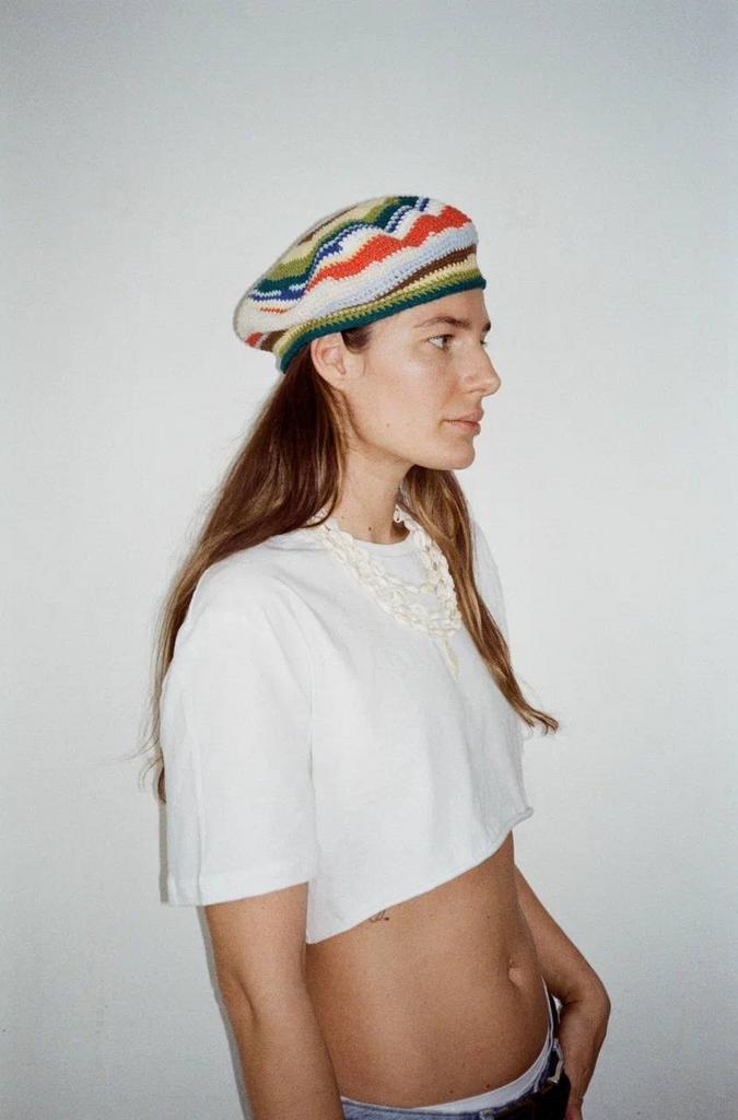 Crochet beret  No scraps