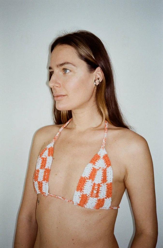 Bikini top Orange Blue