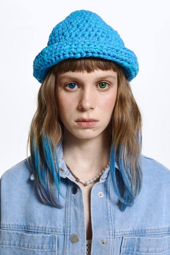 Buckethat Ribbon blue