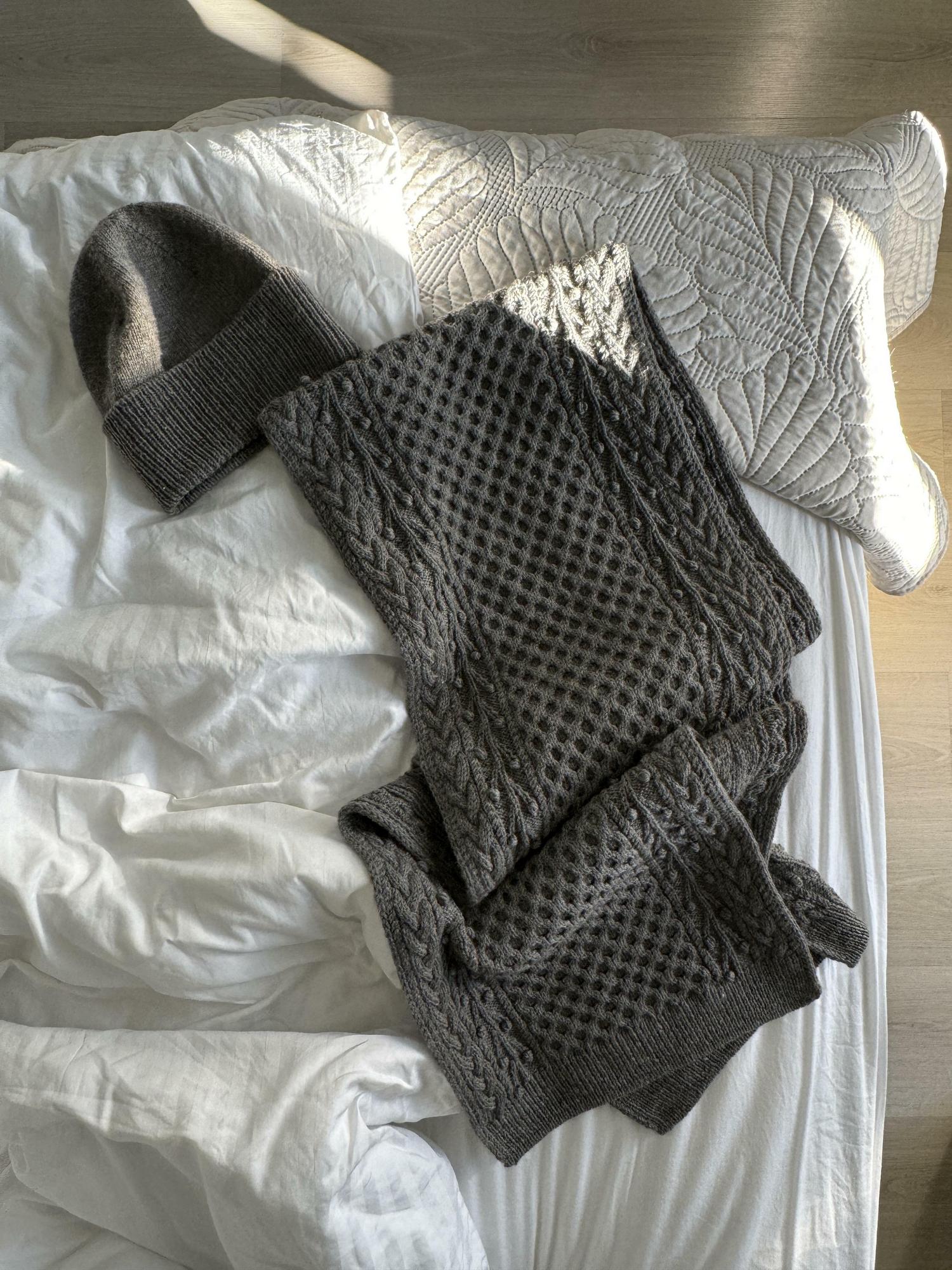 РЯБИНОВЫЙ КОМПЛЕКТ: шарф + шапка 2в1