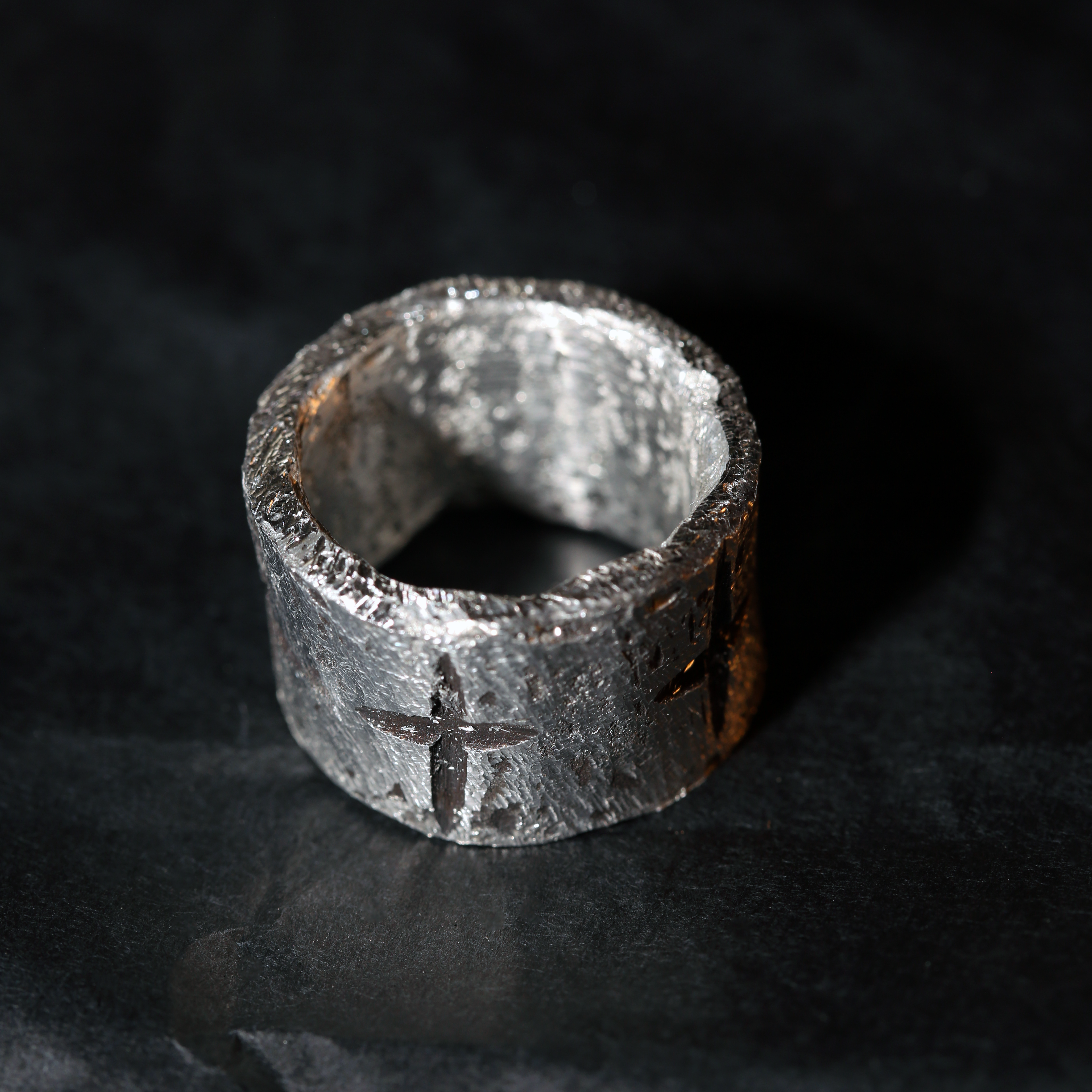 Cross Ring Patina