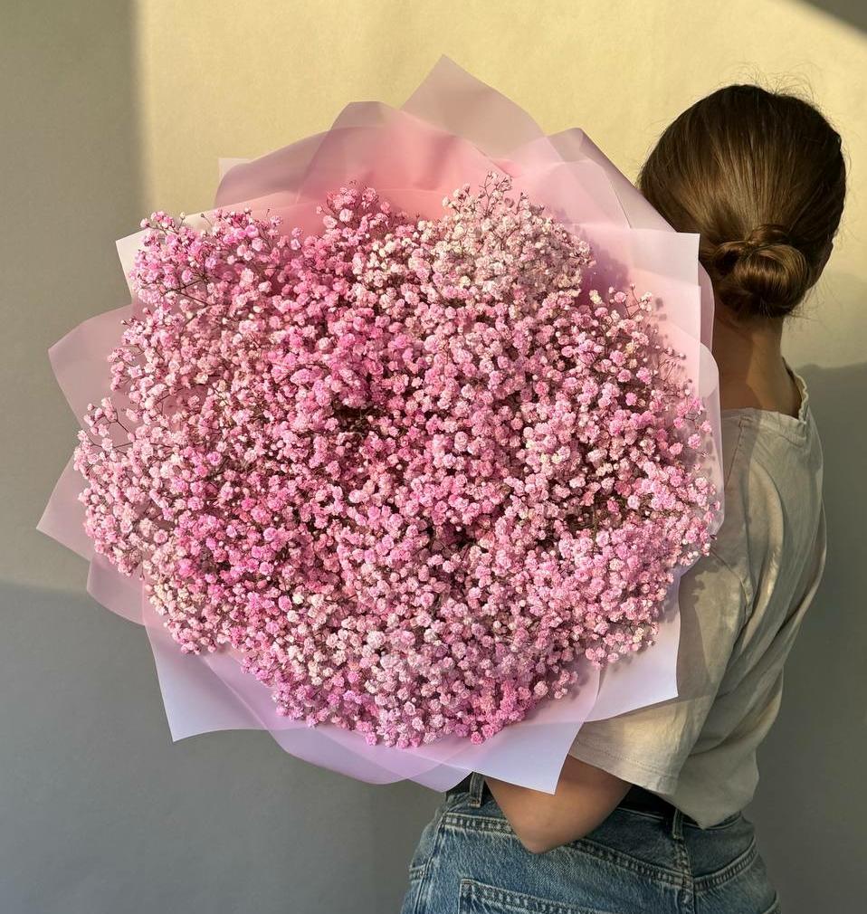 МОНОБУКЕТ "РОЗОВОЕ ОБЛАКО"