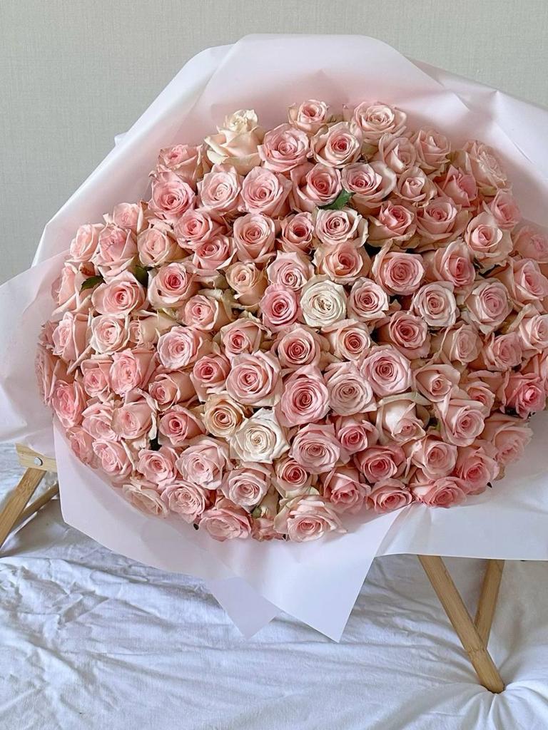 МОНОБУКЕТ РОЗ  "РОЗОВАЯ МЕЧТА"