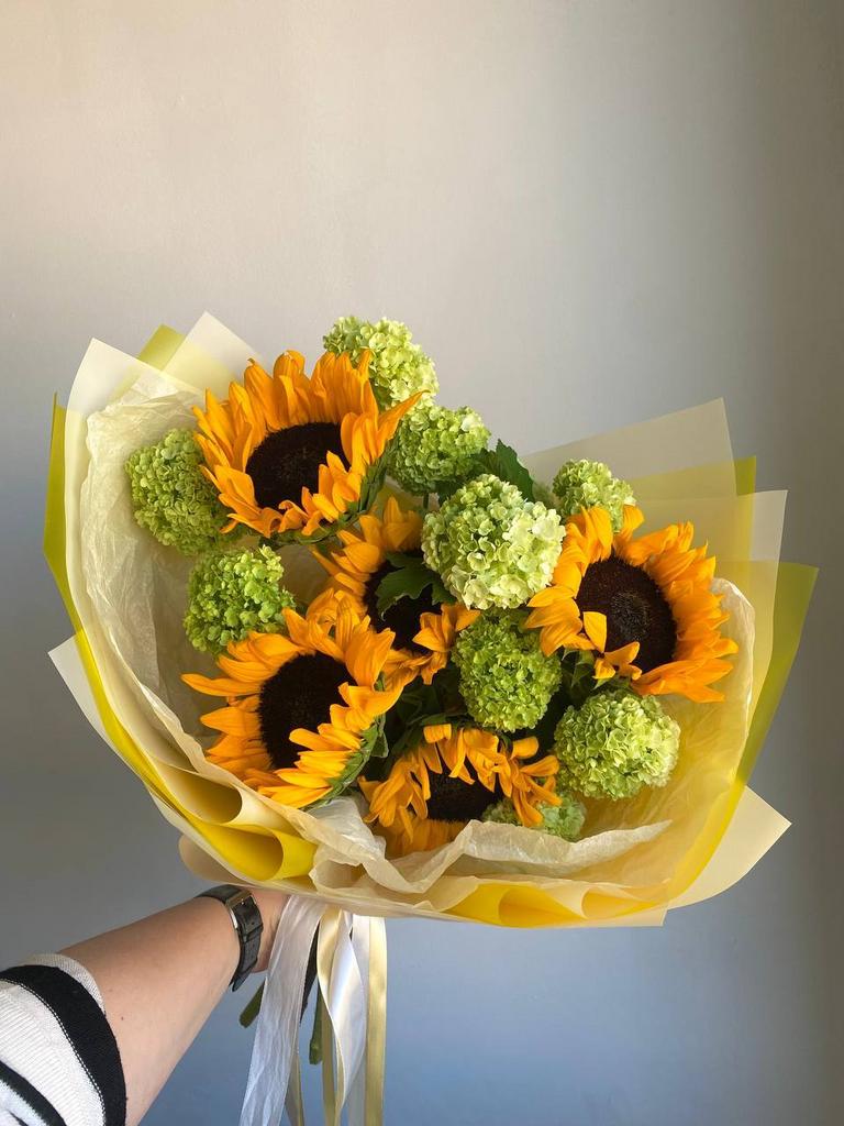 ДУОБУКЕТ "ПОДСОЛНУХИ&ВИБУРНУМ"