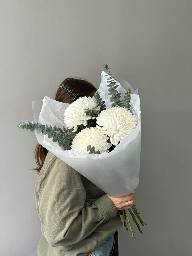 ДУОБУКЕТ "СНЕЖНАЯ ХРИЗАНТЕМА"