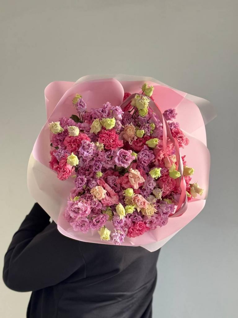 МОНОБУКЕТ "ЯРКАЯ ЭУСТОМА"