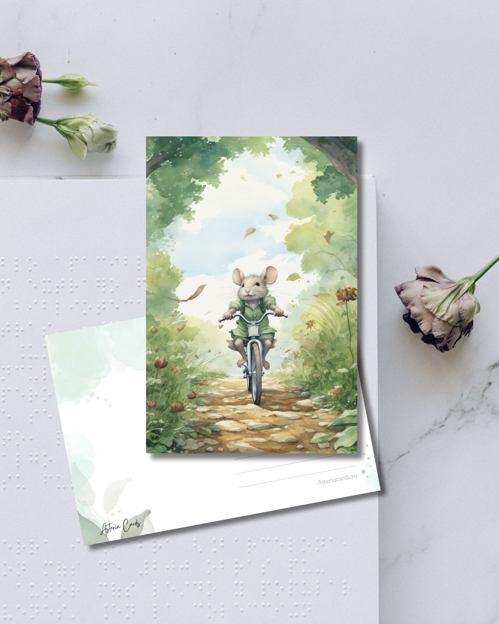 «Мышонок на велосипеде»