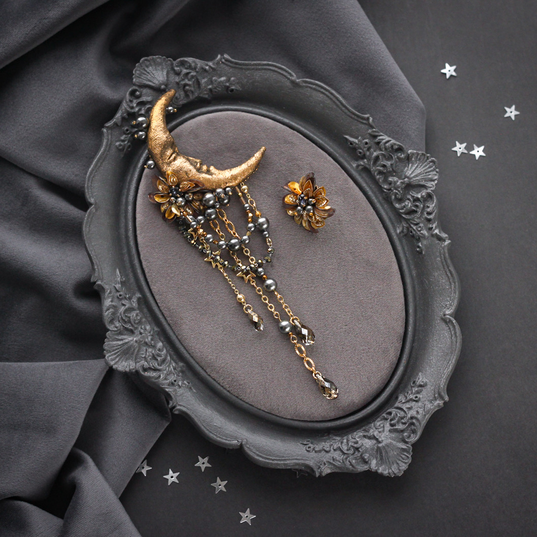 Моносерьга «Обратная сторона Луны»