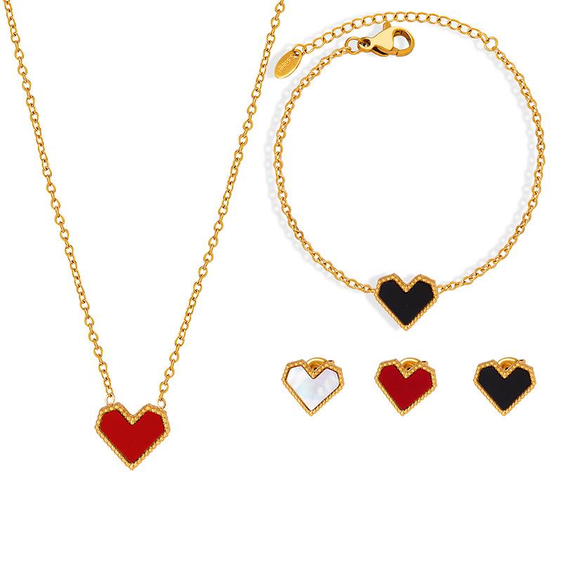 Сет Heartbreak подвеска, серьги и кольцо