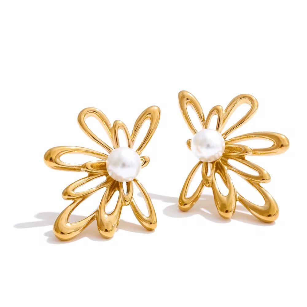 Серьги Pearl Flower