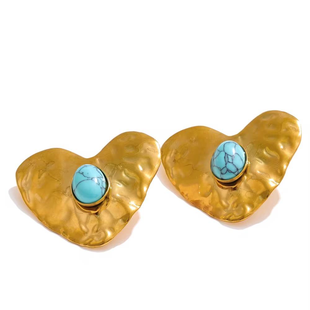 Серьги Turquoise Heart