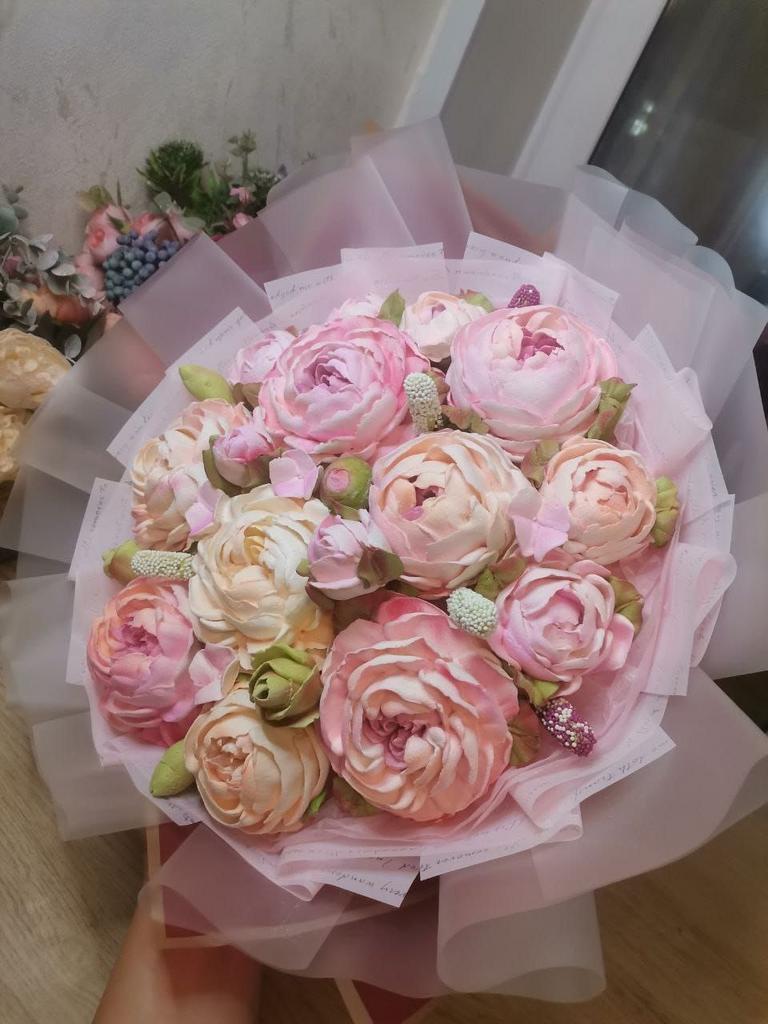 Букет пионов D50