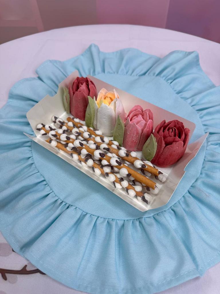 Пасхальный набор тюльпаны с вербой