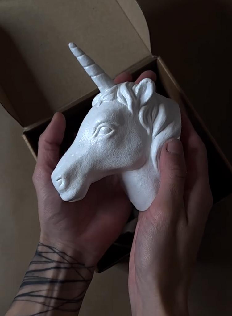 Голова единорога мини