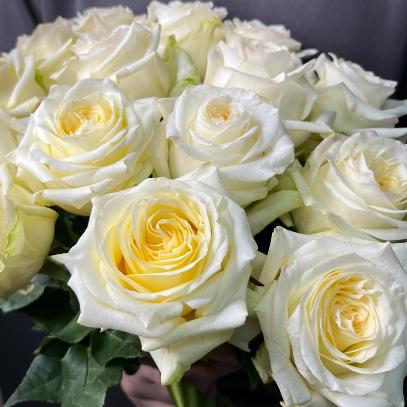 9 роз сорта "Кэндл лайт", Эквадор