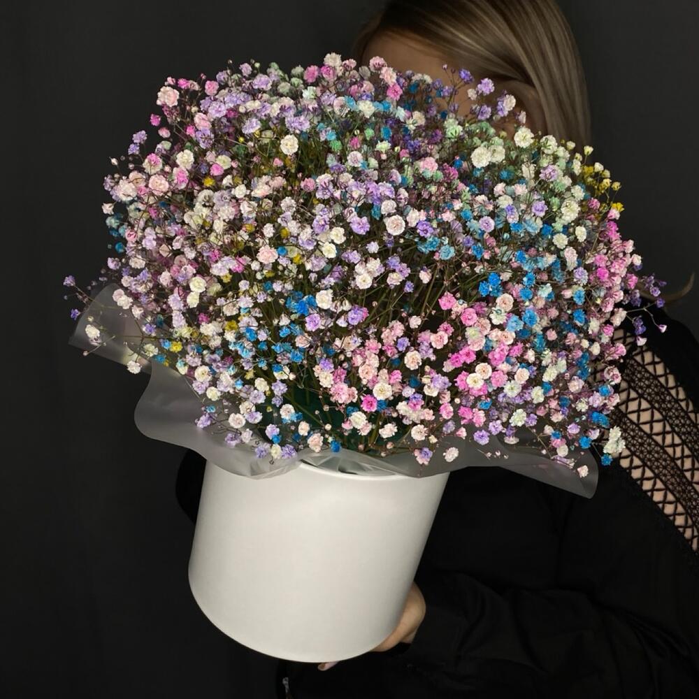 Коробка с гипсофилой "Облачко"