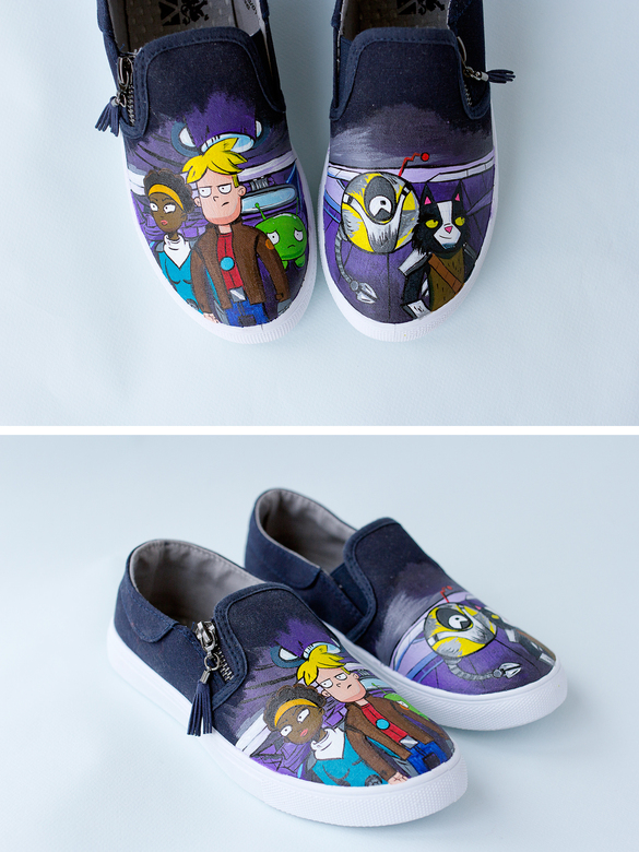 Кеды с росписью - Крайний космос. Цена за роспись!