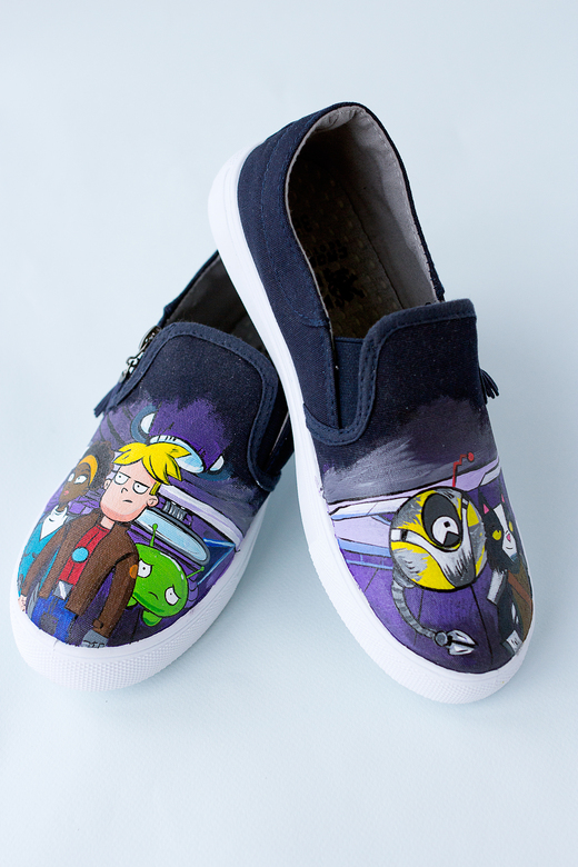 Кеды с росписью - Крайний космос. Цена за роспись!